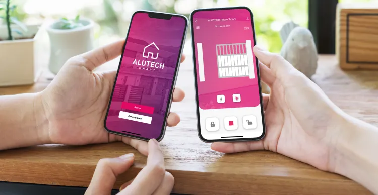 Умный привод для откатных ворот ALUTECH Roteo RTO-1000MKIT-Sm + рейка ROA8 (5 шт.) + Wi-fi модуль WM-Sm